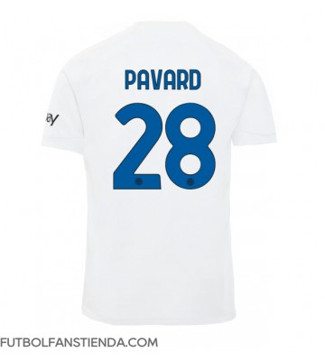 Inter Milan Benjamin Pavard #28 Segunda Equipación 2023-24 Manga Corta